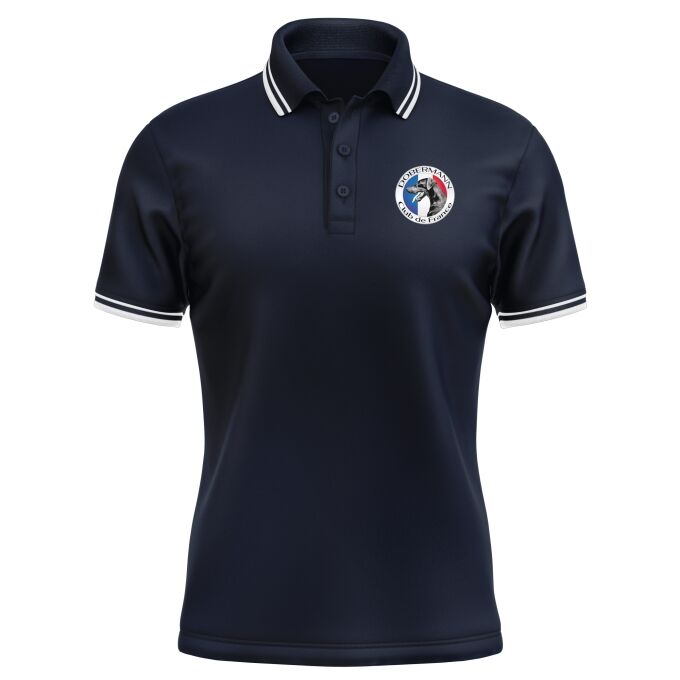 Polo Homme contrasté de qualité supérieure (matériau de personnalisation haut de gamme, imprimé en France)