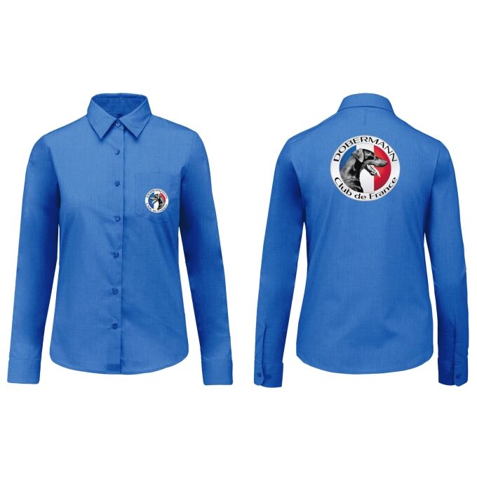 Chemise Femme légère à Manches Longues de qualité supérieure (matériau de personnalisation haut de gamme, imprimé en France)