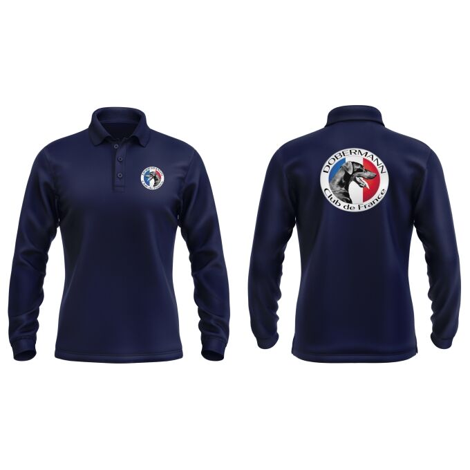 Polo Homme Manches Longues de qualité supérieure (matériau de personnalisation haut de gamme, imprimé en France)