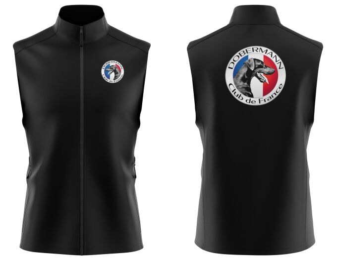 Bodywarmer Softshell de qualité supérieure (matériau de personnalisation haut de gamme, imprimé en France)