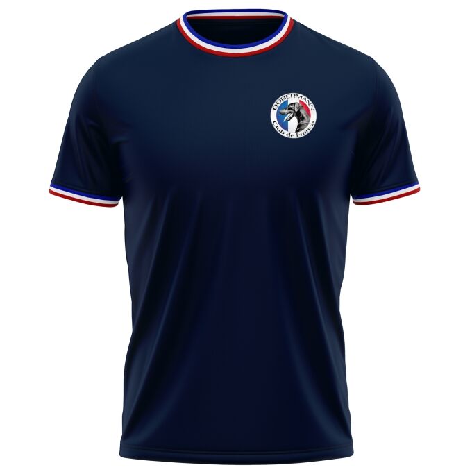 T-Shirt Homme avec Liseré Français de qualité supérieure (matériau de personnalisation haut de gamme, imprimé en France)
