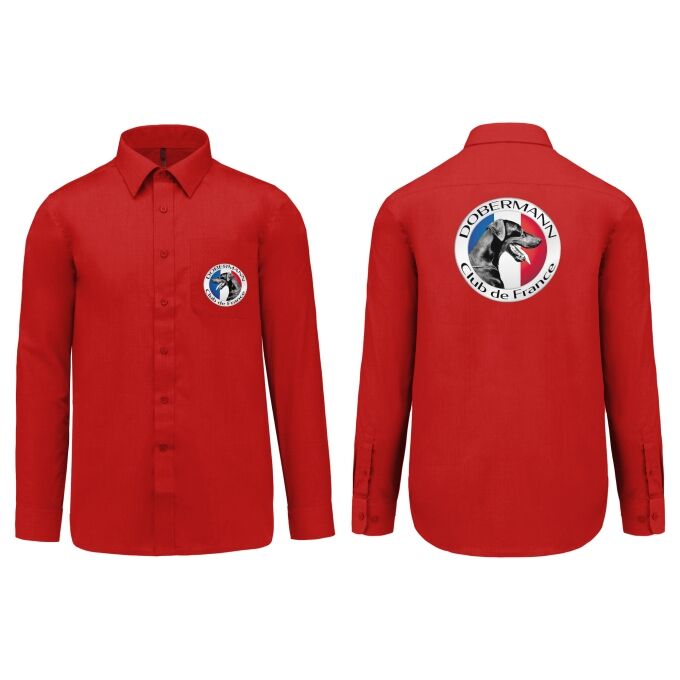 Chemise Homme légère à Manches Longues de qualité supérieure (matériau de personnalisation haut de gamme, imprimé en France)